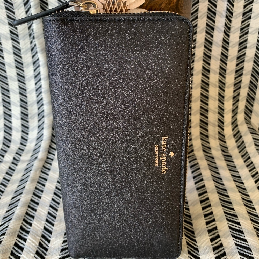 New Kate spade Large continental wallet black - Picture 2 of 6